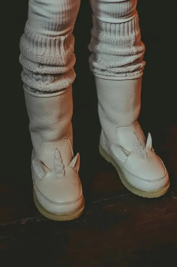 Donsje Dječje zimske kožne cipele Donsje Wadudu Special Boots Unicorn