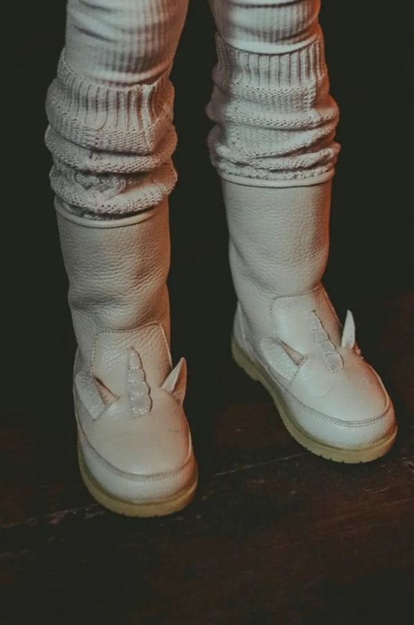 Donsje Dječje zimske kožne cipele Donsje Wadudu Special Boots Unicorn boja: ružičasta, 2022109