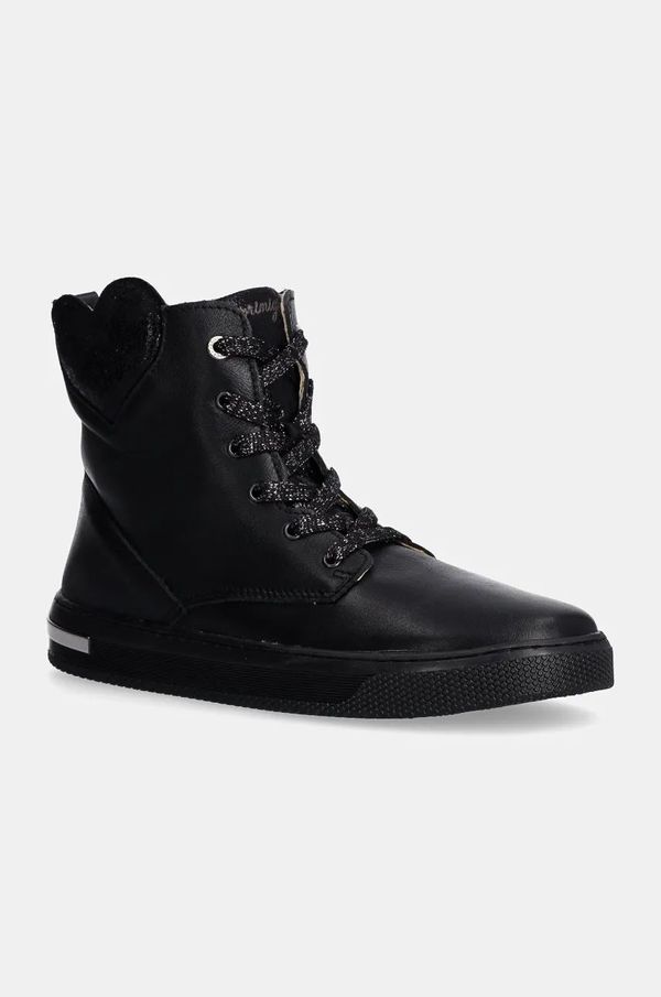 Primigi Dječje zimske kožne cipele Primigi boja: crna, PYH 69308