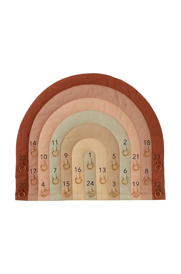 OYOY Dječji adventski kalendar OYOY Rainbow Christmas Calendar
