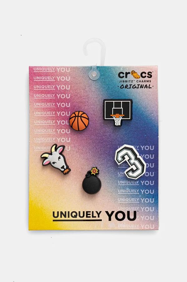 Crocs Dječji bedževi za obuću Crocs Basketball Star 5 Pack 5-pack boja: crna, 10009750