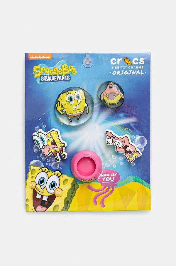 Crocs Dječji bedževi za obuću Crocs Spongebob Bubble 5-pack boja: žuta, 10013556