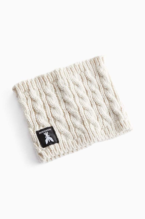 Patrizia Pepe Dječji cjevasti šal Patrizia Pepe K217 boja: bijela, bez uzorka, 7F0020