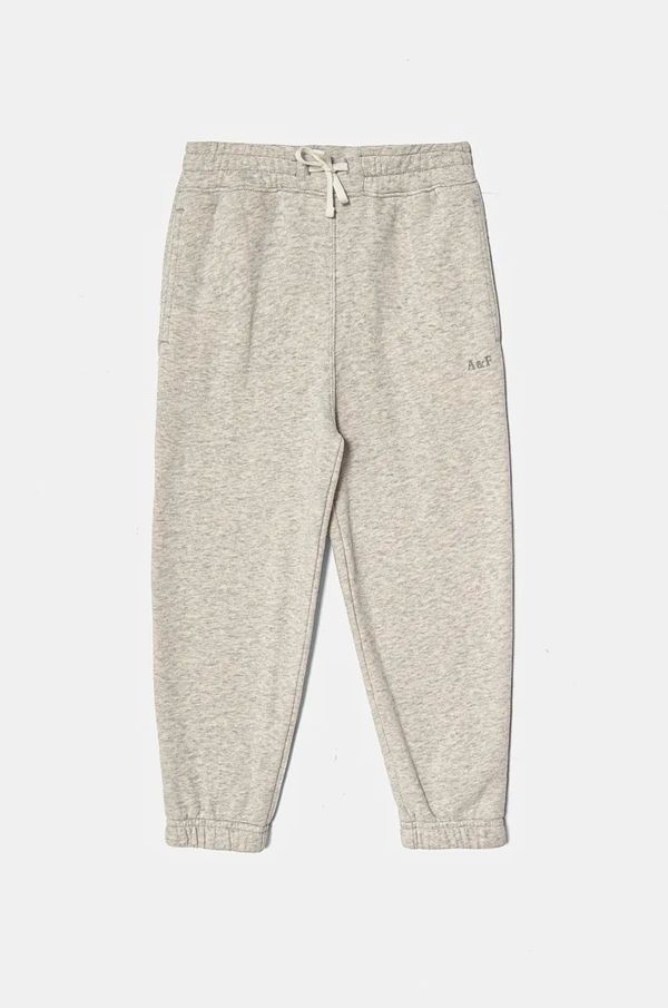 Abercrombie & Fitch Dječji donji dio trenirke Abercrombie & Fitch boja: siva, melanž