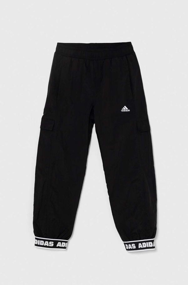 adidas Dječji donji dio trenirke adidas boja: crna, bez uzorka