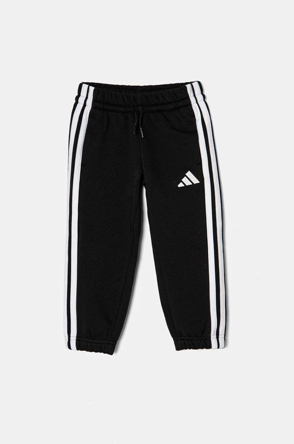 adidas Dječji donji dio trenirke adidas boja: crna, s aplikacijom, JC9612