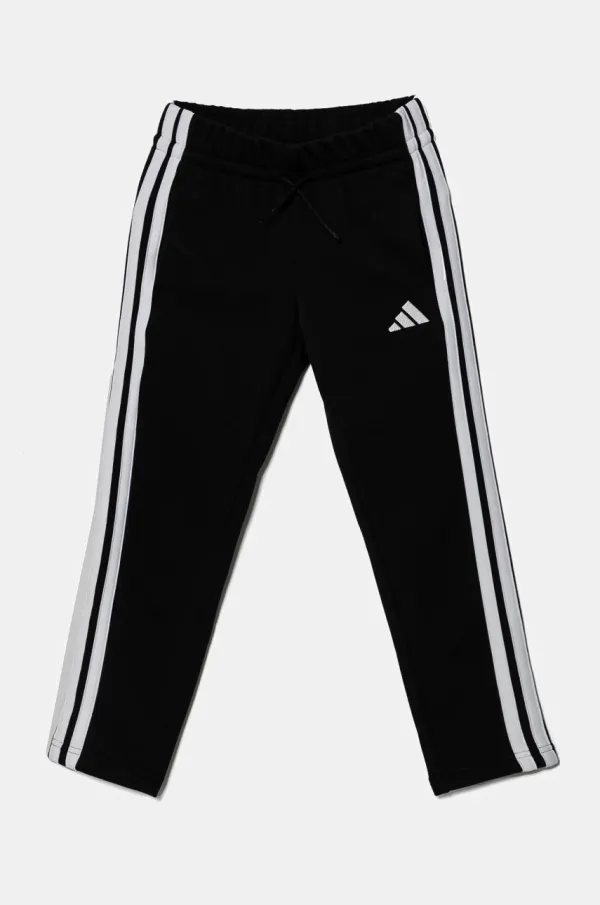 adidas Dječji donji dio trenirke adidas boja: crna, s aplikacijom, JJ3449