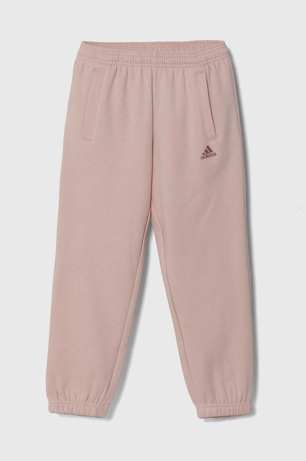 adidas Dječji donji dio trenirke adidas J SL FC FL PT boja: ružičasta, bez uzorka, JF8746