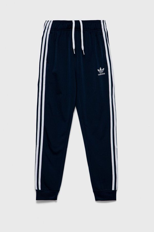 adidas Originals Dječji donji dio trenirke adidas Originals boja: tamno plava, s aplikacijom