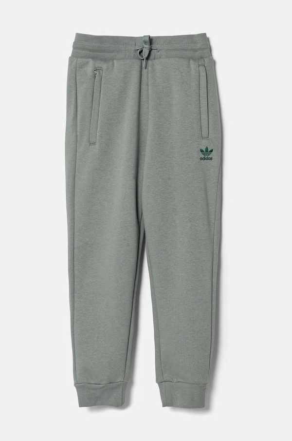 adidas Originals Dječji donji dio trenirke adidas Originals boja: zelena, bez uzorka, JI5824