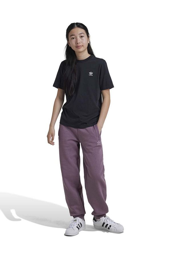adidas Originals Dječji donji dio trenirke adidas Originals BOYFRIEND PANTS boja: ljubičasta, bez uzorka, IX7644