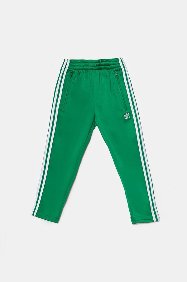 adidas Originals Dječji donji dio trenirke adidas Originals FIREBIRD PANTS boja: zelena, s aplikacijom, IY9804