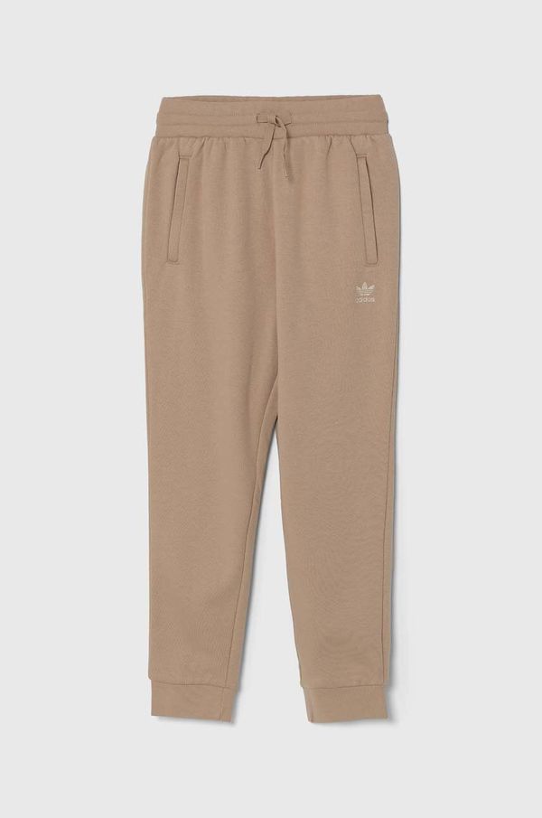 adidas Originals Dječji donji dio trenirke adidas Originals PANTS boja: bež, bez uzorka, IX5296