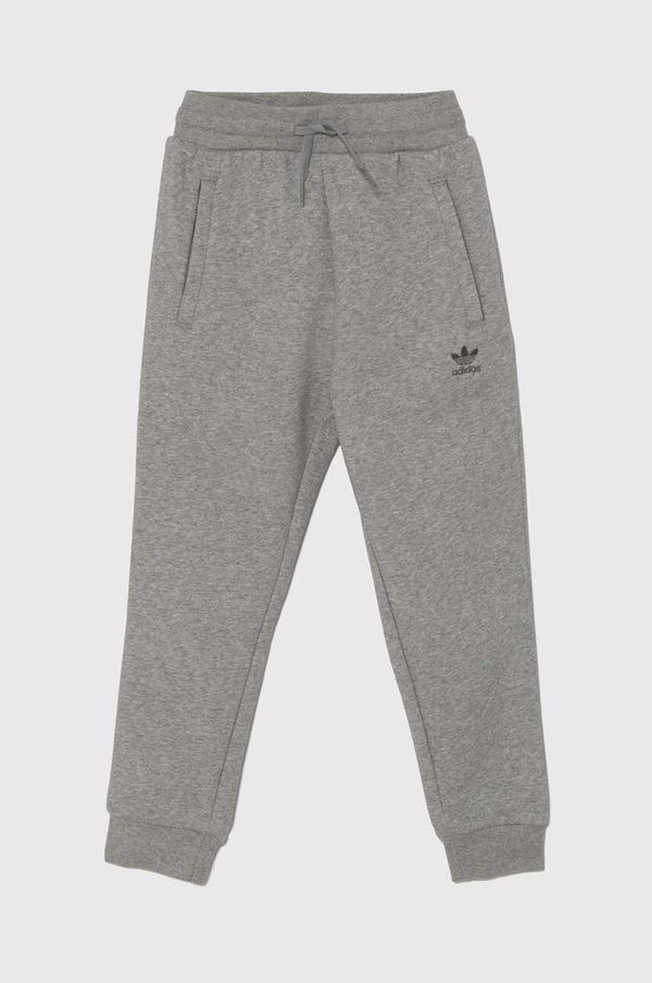 adidas Originals Dječji donji dio trenirke adidas Originals PANTS boja: siva, melanž, IX5297
