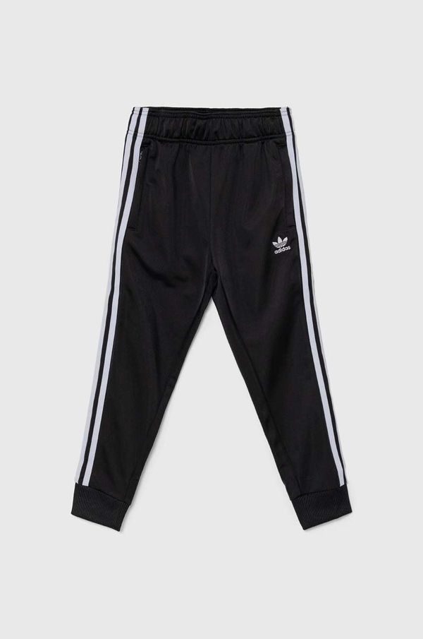 adidas Originals Dječji donji dio trenirke adidas Originals SST TRACK PANTS boja: crna, s aplikacijom, IX7630