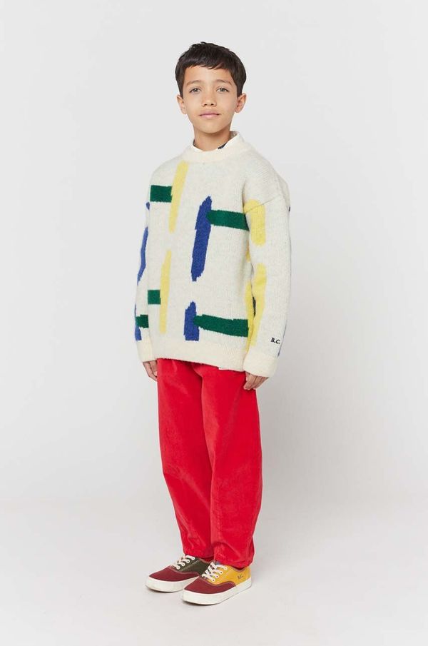 Bobo Choses Dječji donji dio trenirke Bobo Choses boja: crvena, bez uzorka