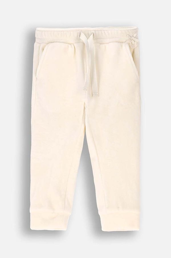 Coccodrillo Dječji donji dio trenirke Coccodrillo boja: bež, bez uzorka, CUTE GIRL NEWBORN