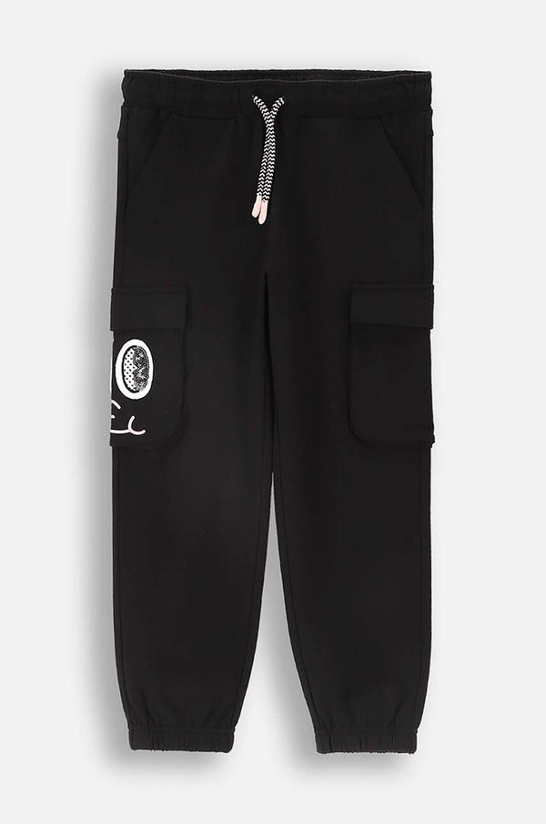 Coccodrillo Dječji donji dio trenirke Coccodrillo boja: crna, bez uzorka, CARTOONS GIRL KIDS