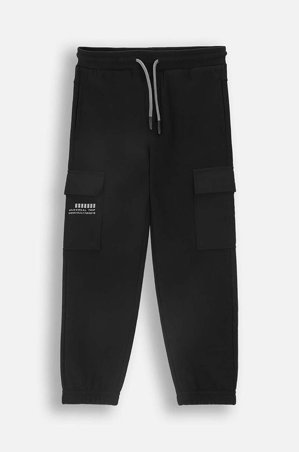 Coccodrillo Dječji donji dio trenirke Coccodrillo boja: crna, bez uzorka, WORLD OF PIXEL BOY KIDS