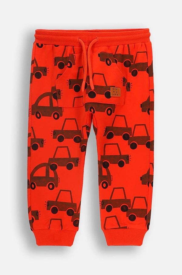 Coccodrillo Dječji donji dio trenirke Coccodrillo boja: crvena, s uzorkom, MY WAY BOY NEWBORN