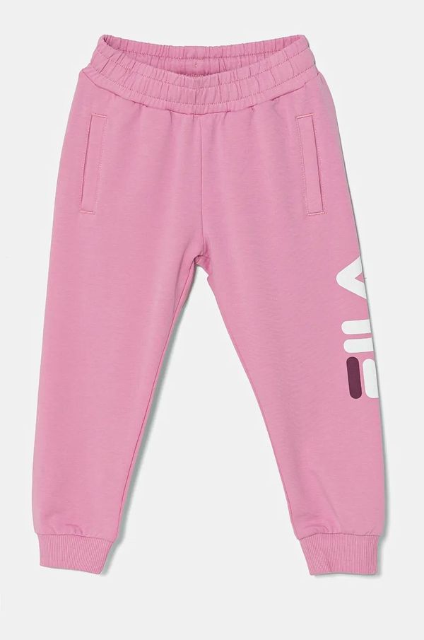 Fila Dječji donji dio trenirke Fila BALBOA boja: ružičasta, s tiskom, FAK0124