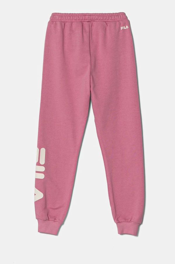 Fila Dječji donji dio trenirke Fila boja: ružičasta, bez uzorka