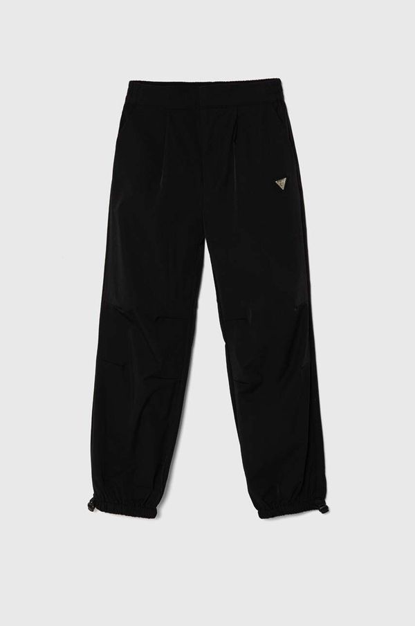 Guess Dječji donji dio trenirke Guess boja: crna, bez uzorka, J4YB10 WG982