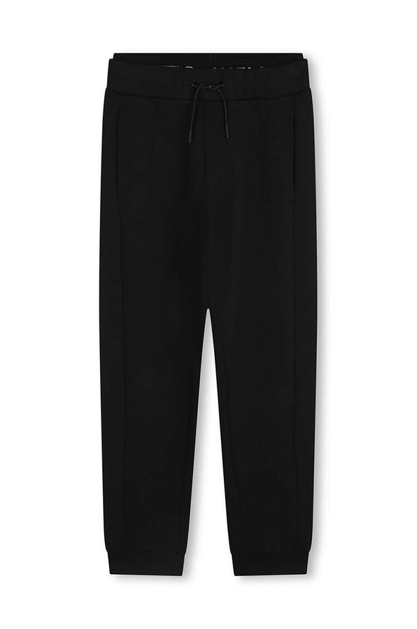 Karl Lagerfeld Dječji donji dio trenirke Karl Lagerfeld boja: crna, bez uzorka, Z30263