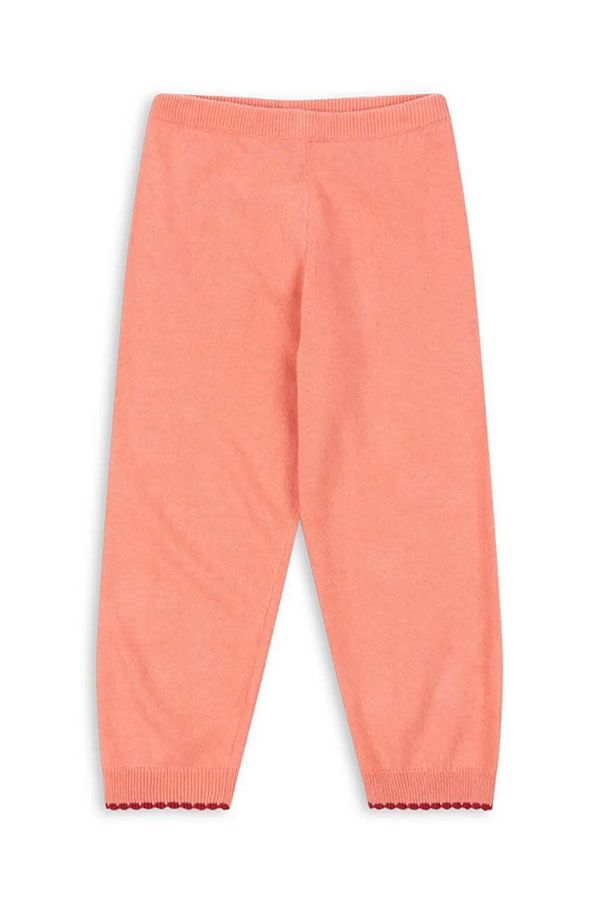 Konges Sløjd Dječji donji dio trenirke Konges Sløjd ALEXA KNIT PANTS boja: ružičasta, bez uzorka, KS101391