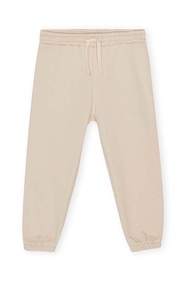 Konges Sløjd Dječji donji dio trenirke Konges Sløjd boja: bež, bez uzorka