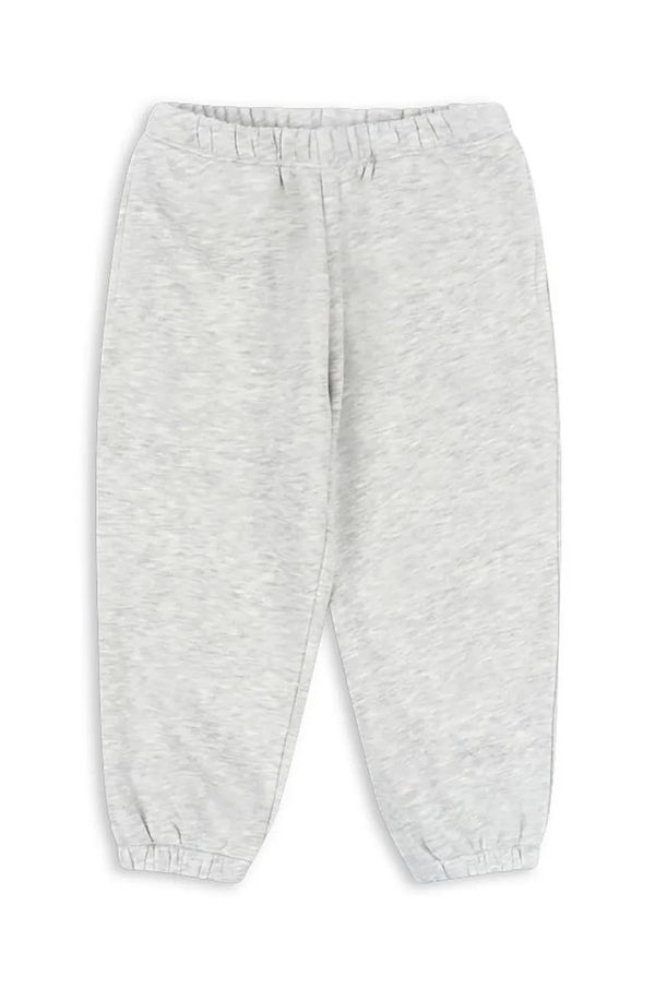 Konges Sløjd Dječji donji dio trenirke Konges Sløjd LOU SWEAT PANTS OCS boja: siva, s uzorkom, KS102020