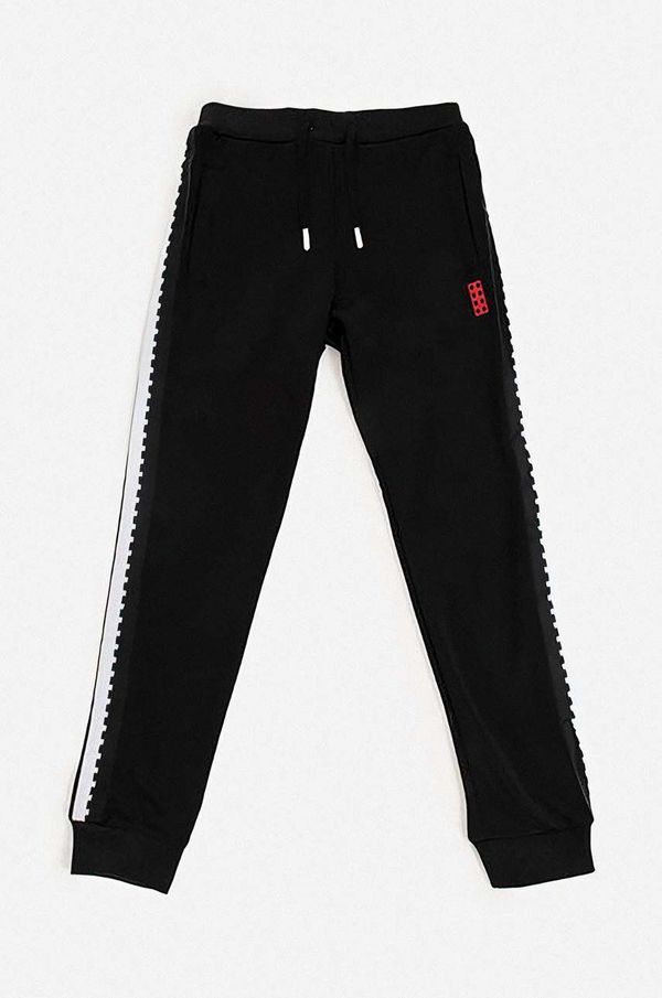 Lego Dječji donji dio trenirke Lego boja: crna, s aplikacijom