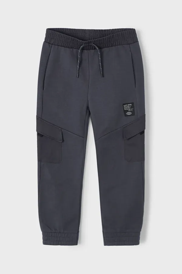 Mayoral Dječji donji dio trenirke Mayoral cargo boja: crna, bez uzorka, 3570