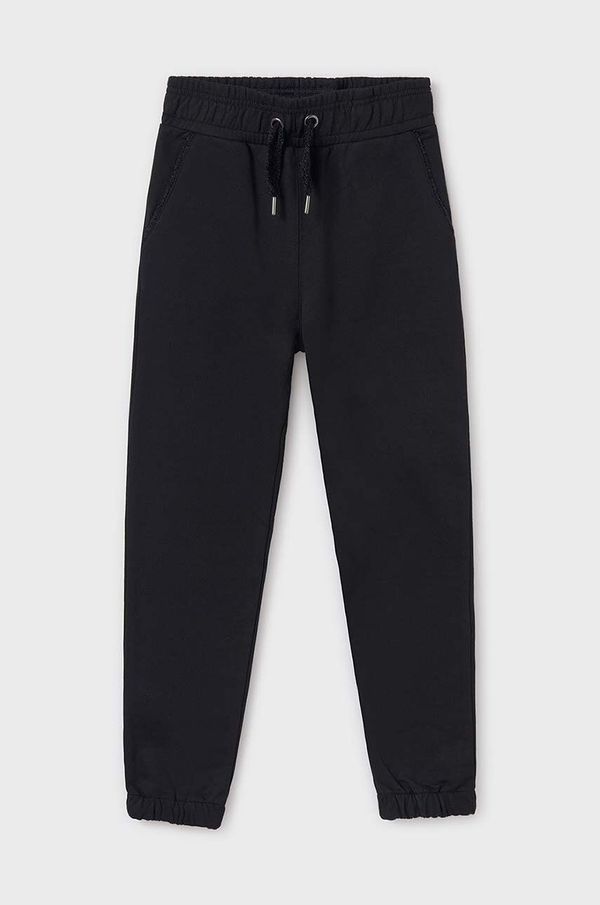 Mayoral Dječji donji dio trenirke Mayoral Dresowe jogger boja: crna, bez uzorka, 7548