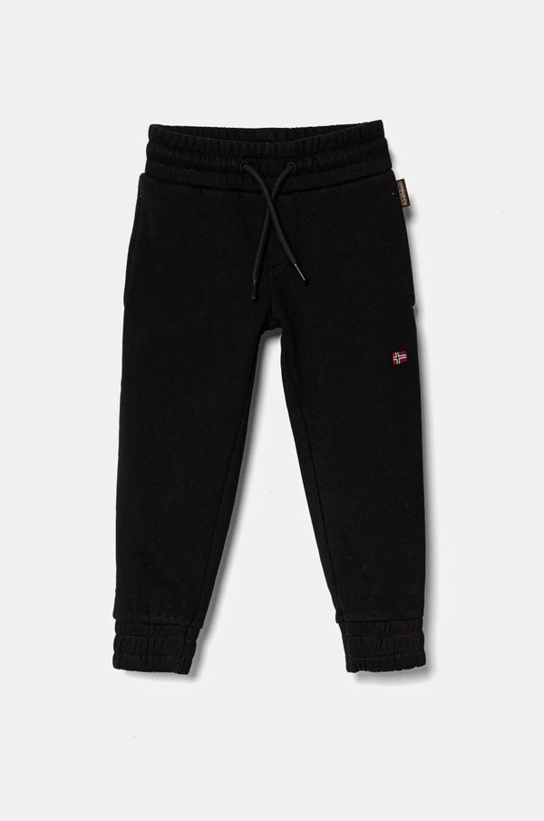 Napapijri Dječji donji dio trenirke Napapijri MALIS WINT boja: crna, bez uzorka, NP0A4IBB0411