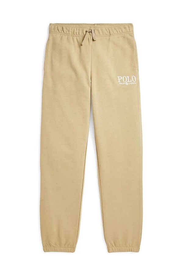Polo Ralph Lauren Dječji donji dio trenirke Polo Ralph Lauren boja: bež, bez uzorka, 323958155001