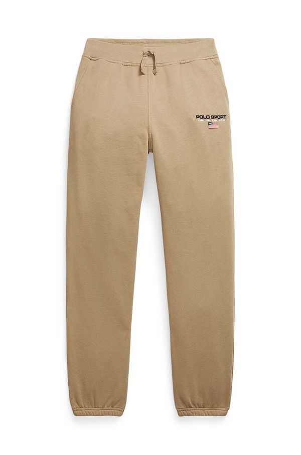 Polo Ralph Lauren Dječji donji dio trenirke Polo Ralph Lauren boja: bež, bez uzorka, 323962124004