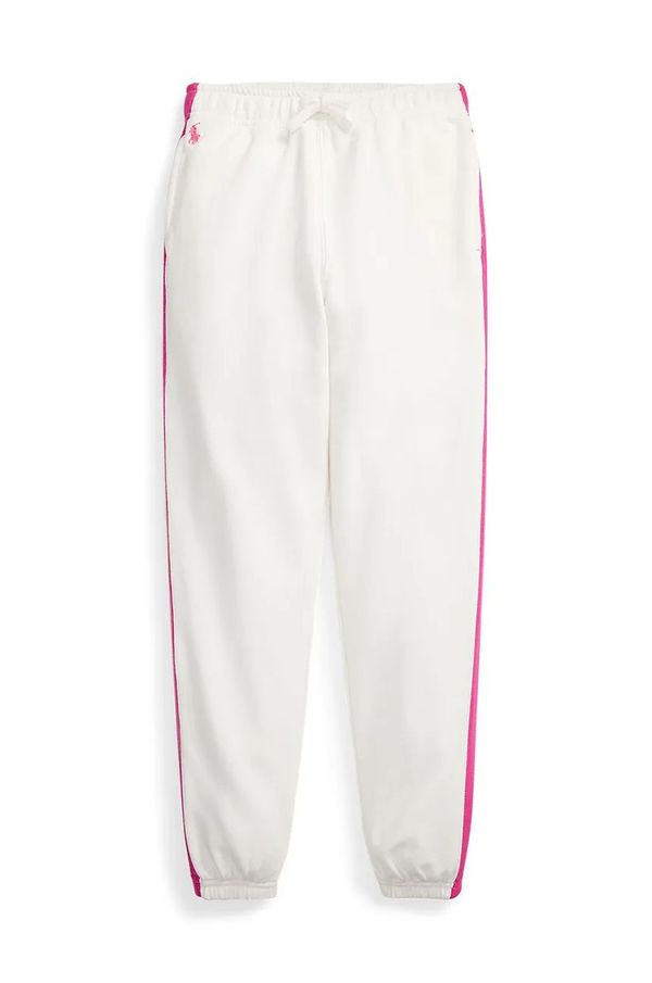 Polo Ralph Lauren Dječji donji dio trenirke Polo Ralph Lauren boja: bijela, bez uzorka, 313957361001
