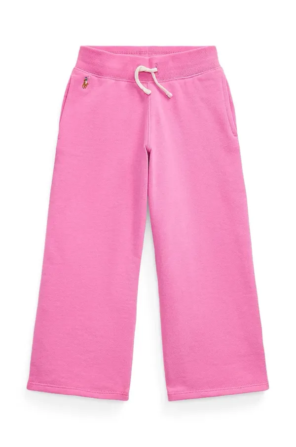 Polo Ralph Lauren Dječji donji dio trenirke Polo Ralph Lauren boja: ružičasta, bez uzorka, 312957843002