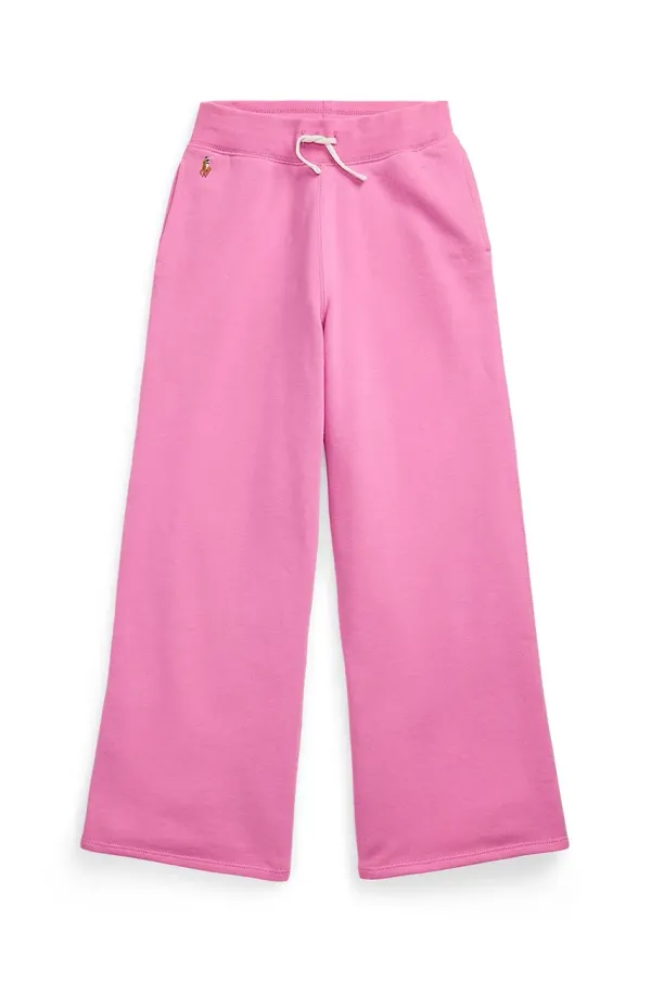 Polo Ralph Lauren Dječji donji dio trenirke Polo Ralph Lauren boja: ružičasta, bez uzorka, 313957843002