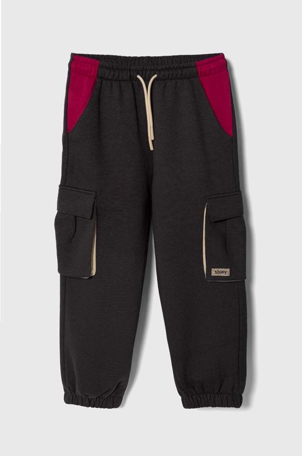 Sisley Dječji donji dio trenirke Sisley boja: crna, bez uzorka