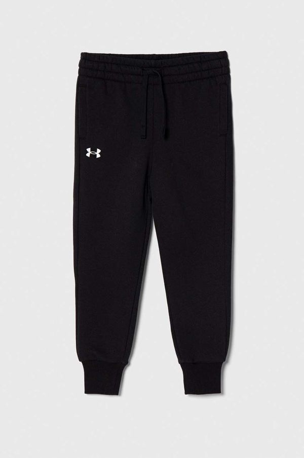 Under Armour Dječji donji dio trenirke Under Armour UA Rival Fleece boja: crna, bez uzorka