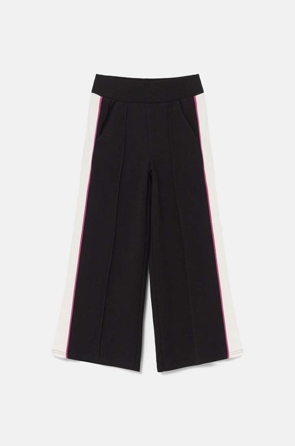 United Colors of Benetton Dječji donji dio trenirke United Colors of Benetton boja: crna, s uzorkom, 330SCF05B