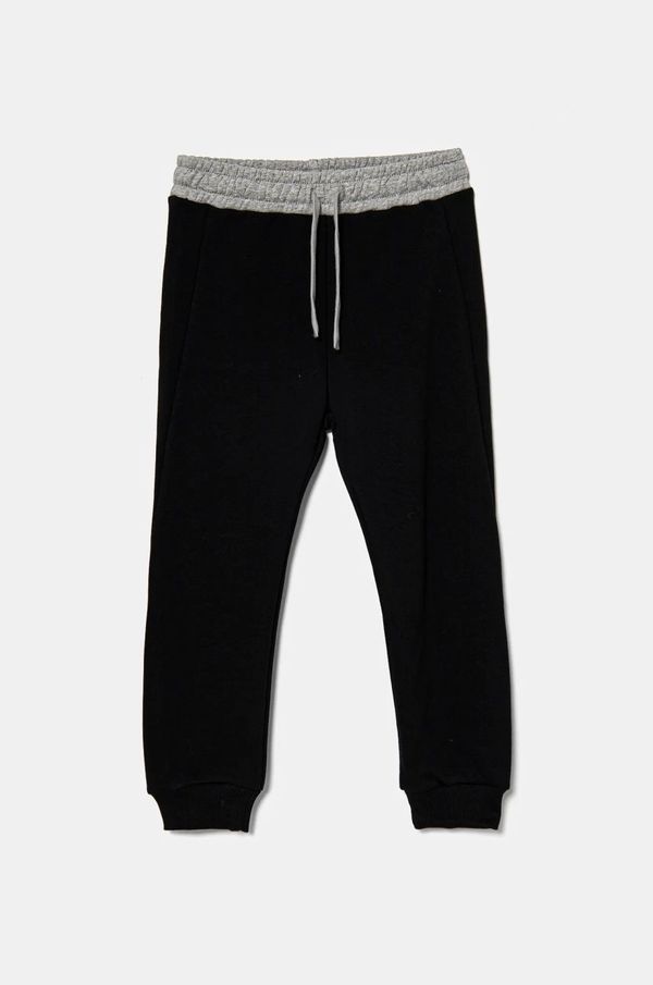 United Colors of Benetton Dječji donji dio trenirke United Colors of Benetton boja: crna, s uzorkom, 3PANCF05Q