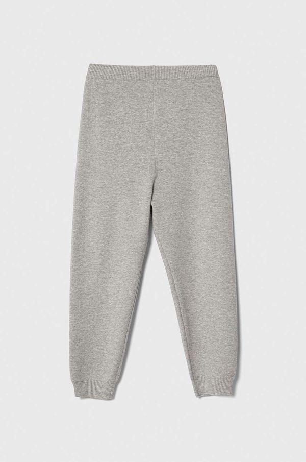 United Colors of Benetton Dječji donji dio trenirke United Colors of Benetton boja: siva, bez uzorka