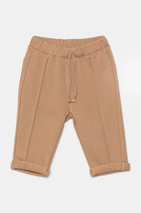 United Colors of Benetton Dječji donji dio trenirke United Colors of Benetton boja: smeđa, bez uzorka, 3LAXAF024