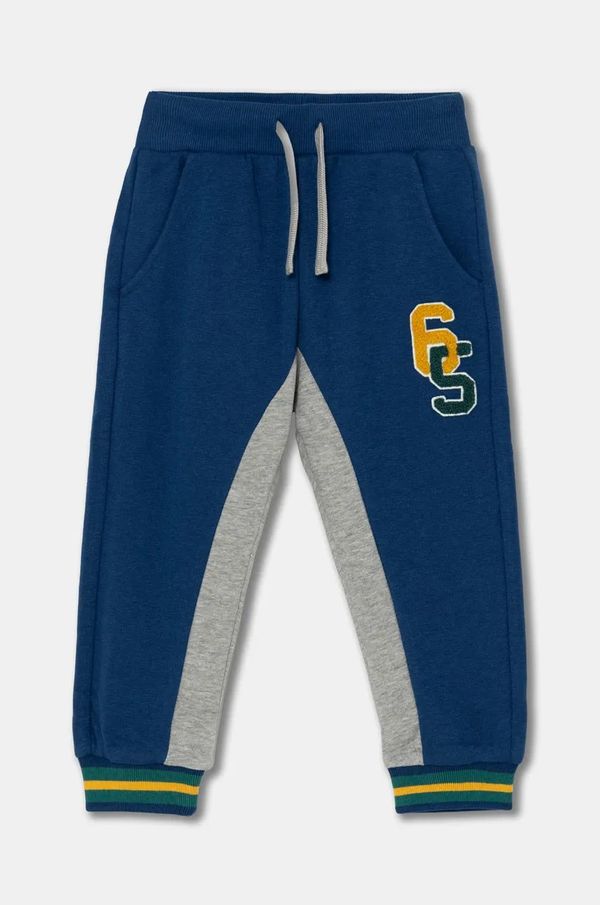 United Colors of Benetton Dječji donji dio trenirke United Colors of Benetton boja: tamno plava, s uzorkom, 32N4GF03X