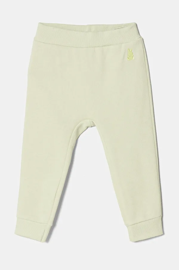 United Colors of Benetton Dječji donji dio trenirke United Colors of Benetton boja: zelena, bez uzorka, 3J70AF01R