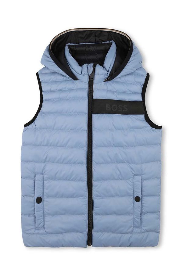 Boss Dječji dvostrani prsluk BOSS boja: crna, J51234