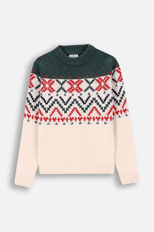 Coccodrillo Dječji džemper Coccodrillo boja: bež, ELEGANT JUNIOR BOY